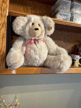 Bialosky Treasury Teddy Bear Rosebud Limited Edition Plush with Pink Ribbon and